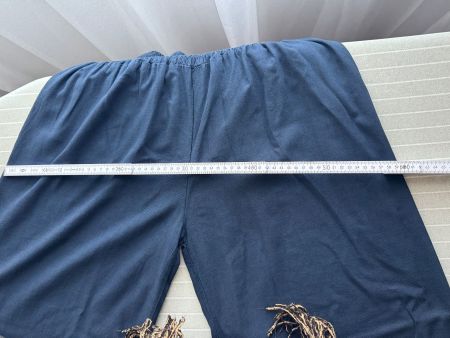 Sommerhose / Übergangshose dunkelblau Gr. M / Weit
