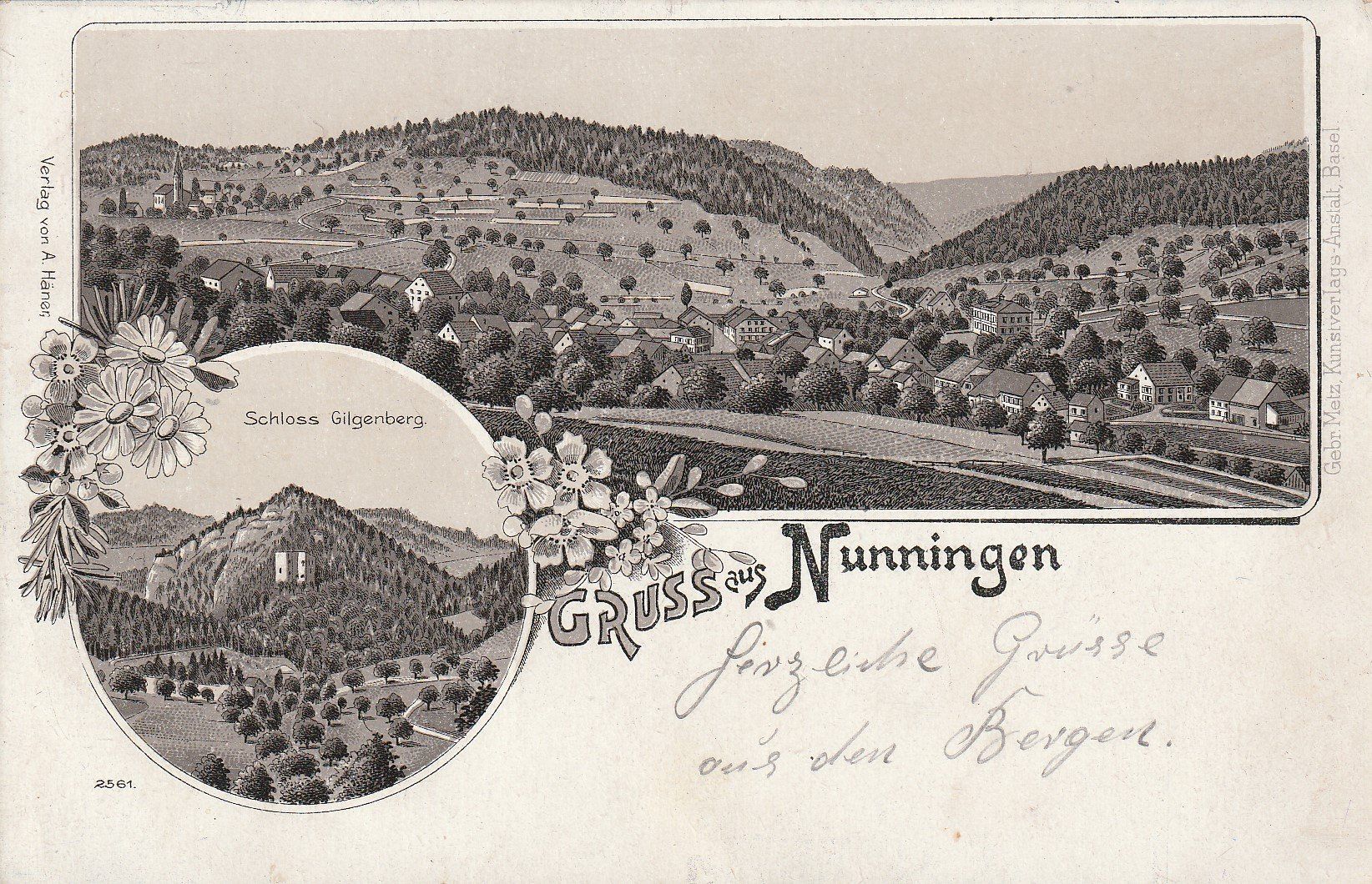 Ansichtskarten: Nunningen-Litho – Gebraucht aus uttwil von Koehlerfred