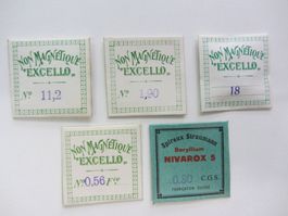 NIVAROX EXCELLO Spiraux, Spiralen, Hairsprings
