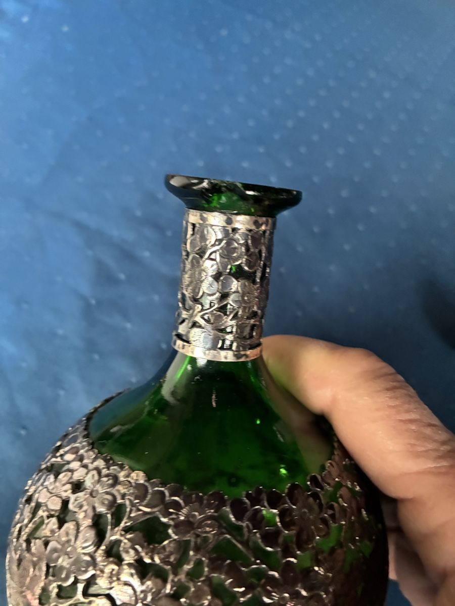 Flaconi: 2 antike, chinesische Parfumflaschen mit Silberauflage – Usato da Dornach venduto da Rosengarten 8