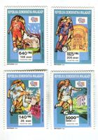 Briefmarken "Fussball". Madagaskar.