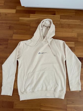 beiger Kapuzenpullover