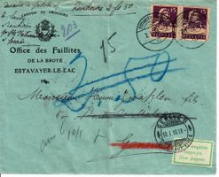 Brief, Estavayer-Le-Lac  1918