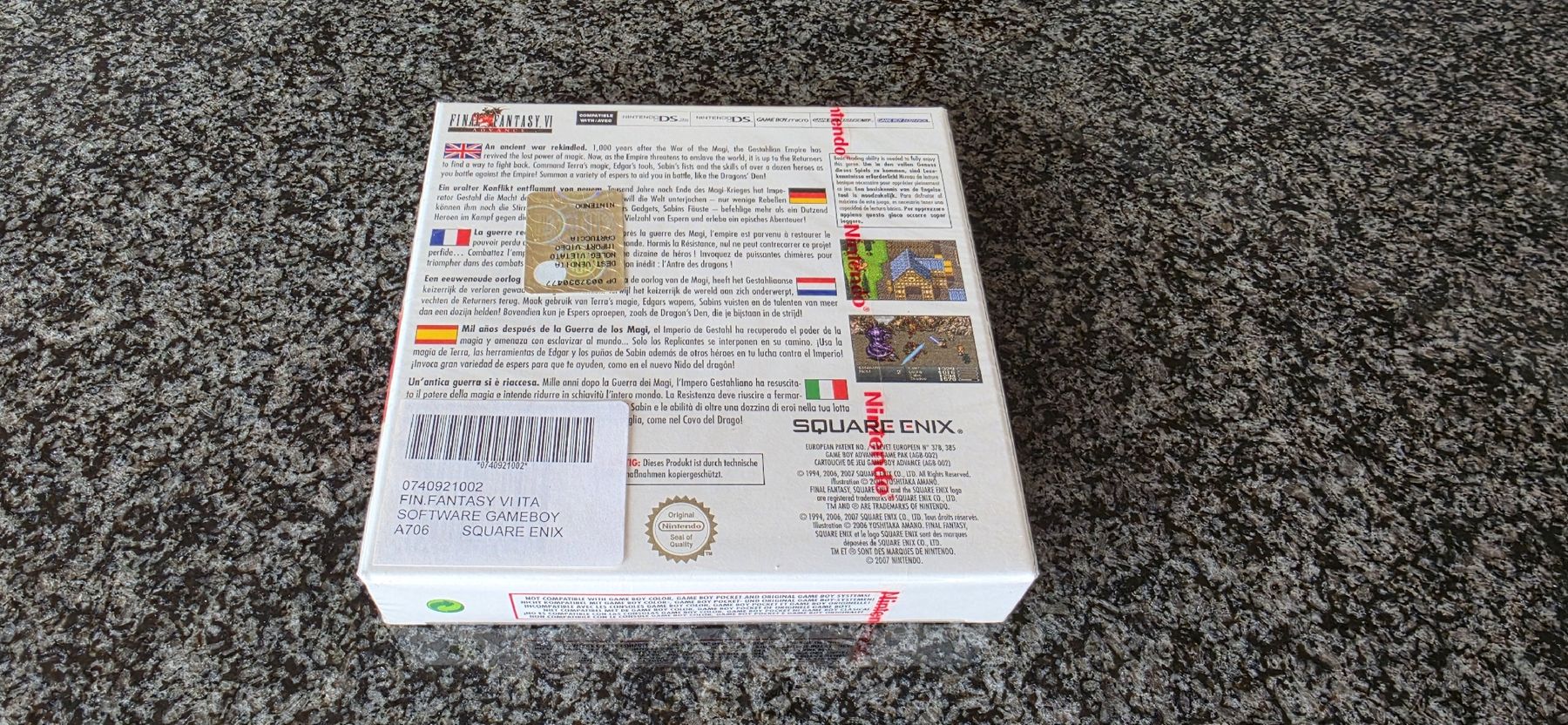 Nintendo Spiele: Final Fantasy 6 VI Advance GBA SEALED ORIGINAL – Neu und originalverpackt aus Aarau Rohr von Shad 1