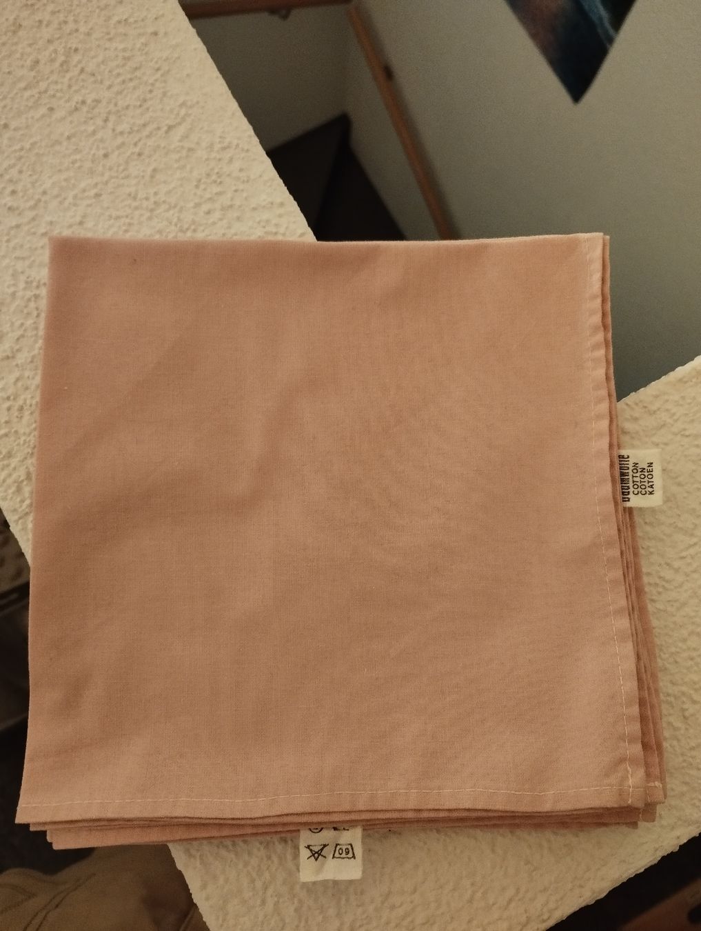 Servietten: 4er Servietten, 39 x 39 cm, Lachsfarbe – Neu (gemäss Beschreibung) aus Ostermundigen von Dinge1 2