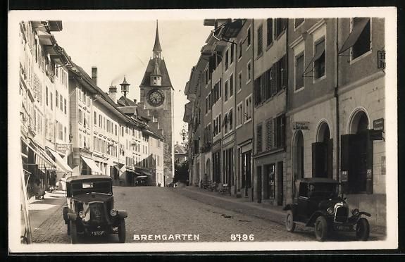 Cartes postales: Bremgarten /AG, Strassenpartie mit Gesch – D'occasion à Berlin par bartko-reher