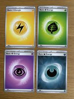 Pokemon 4x Basis Energie Karten guter Zustand