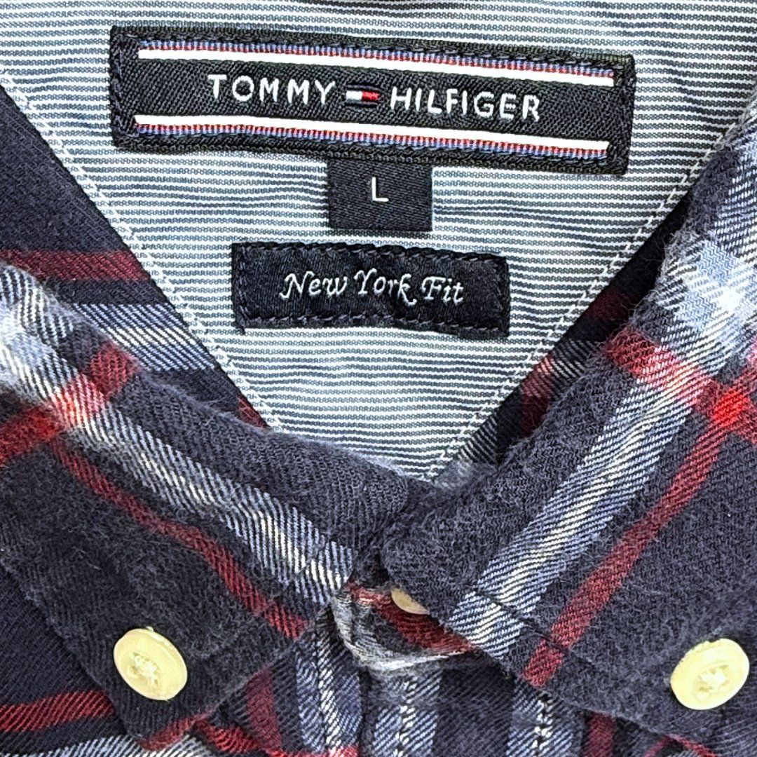 Tommy Hilfiger Camicie: TOMMY HILFIGER Chemise Multicolore 100% Coton  - Taille L – Usato da Vevey venduto da secondlifevevey 2