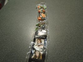 Stirnband Blumen orange/klein