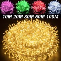 + 50m LED Lichterkette warmweiss Weihnachten Außen Innen