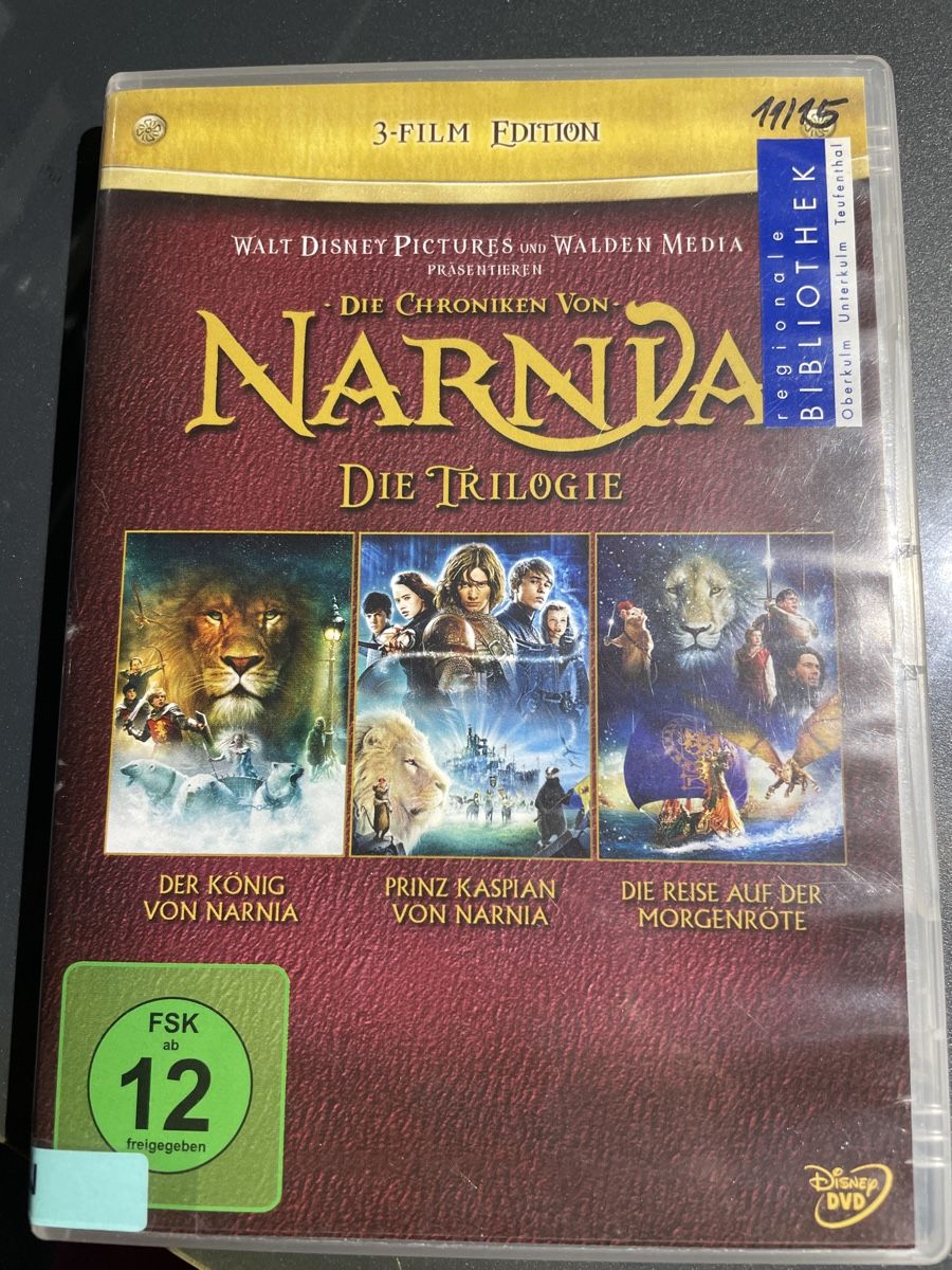 Tutti i DVDs: Narnia Trilogie DVD Box – Usato da Unterkulm venduto da son_fcs2