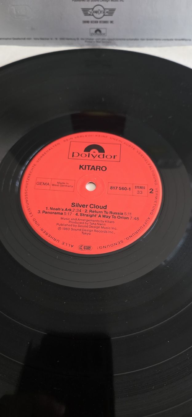 Schallplatten:  Kitaro Silver Cloud Polydor 1983 G,G – Gebraucht aus Yvonand von RF-VINYL 4