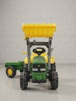 Spielzeug Traktor mit Anhänger und Lader, sehr guter Zustand