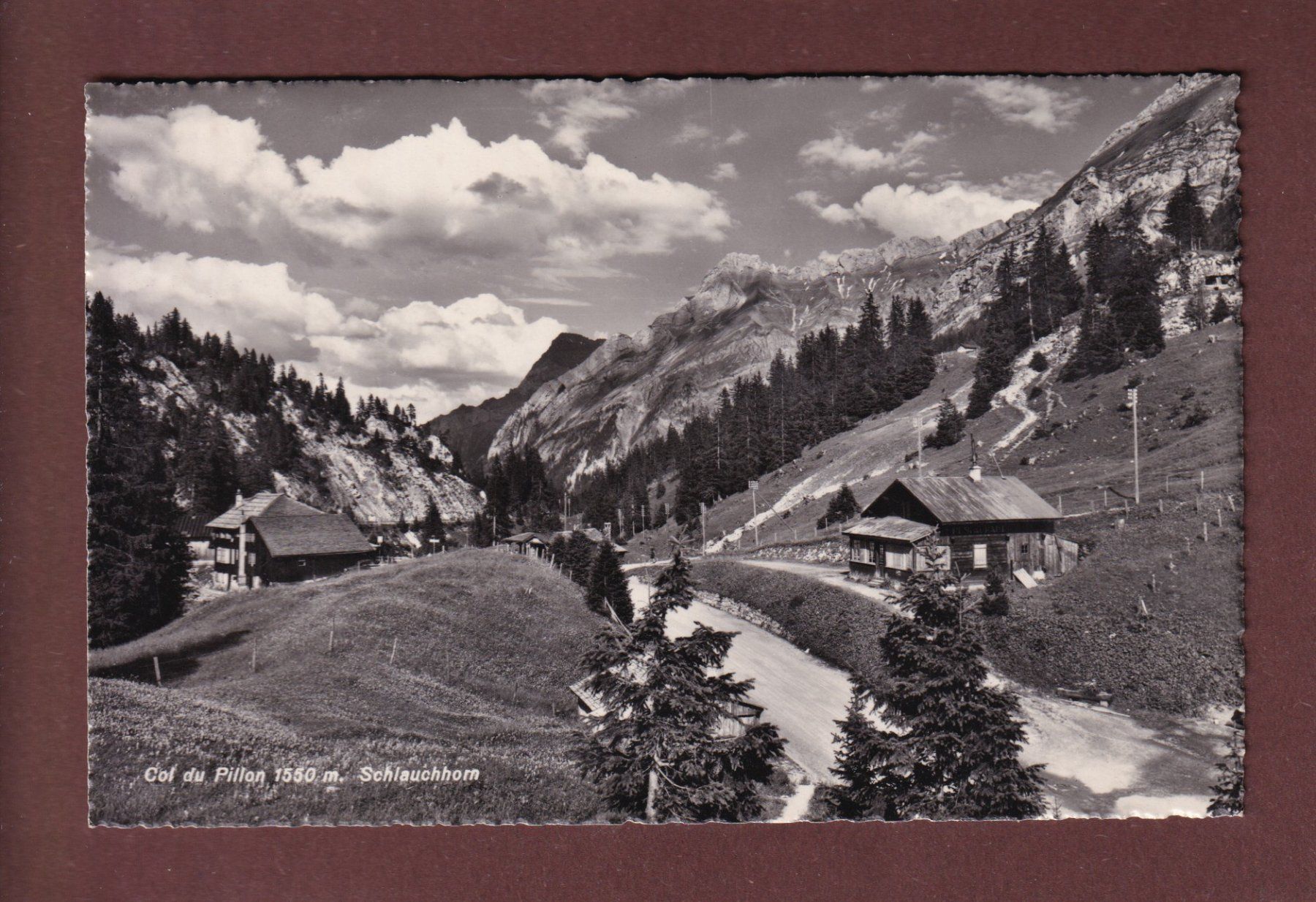 Cartoline postali: COL DU PILLON - Schlauchhorn – Usato da Pully venduto da nicecards-shop