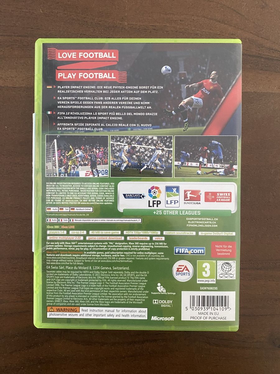 Microsoft Spiele: FIFA 12 für Xbox 360 – Gebraucht aus Thunstetten von Virus_33 2