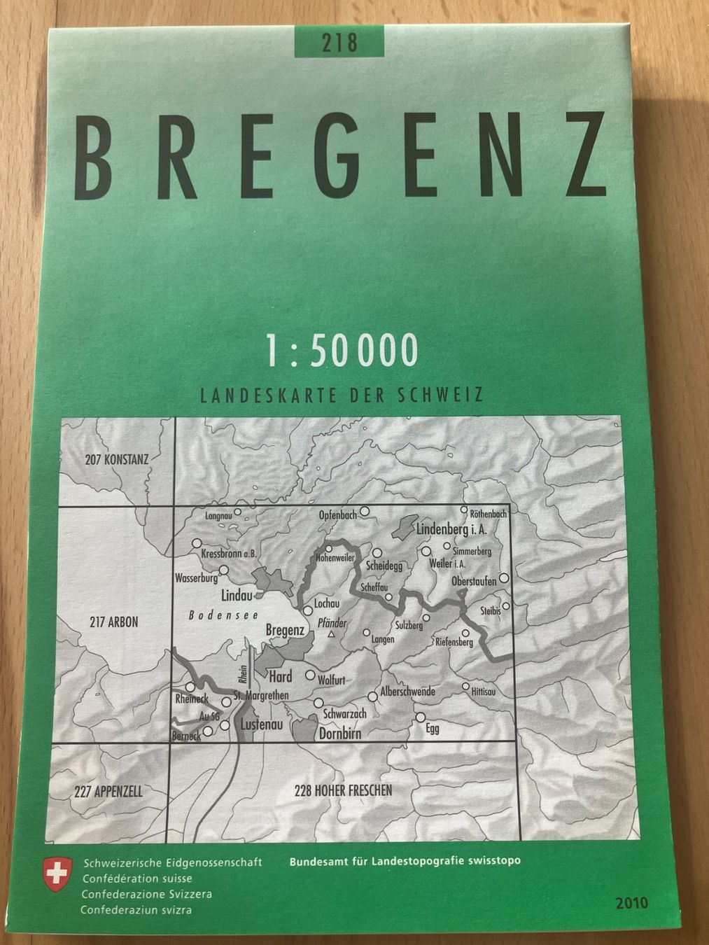 Landkarten & Atlanten: Landkarte BREGENZ 1:50’000 – Neu (gemäss Beschreibung) aus Ennetbürgen von Miracle04