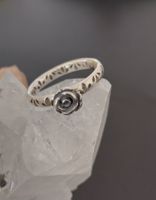 LEICHTER RING MIT ROSE BLUME SILBER 925