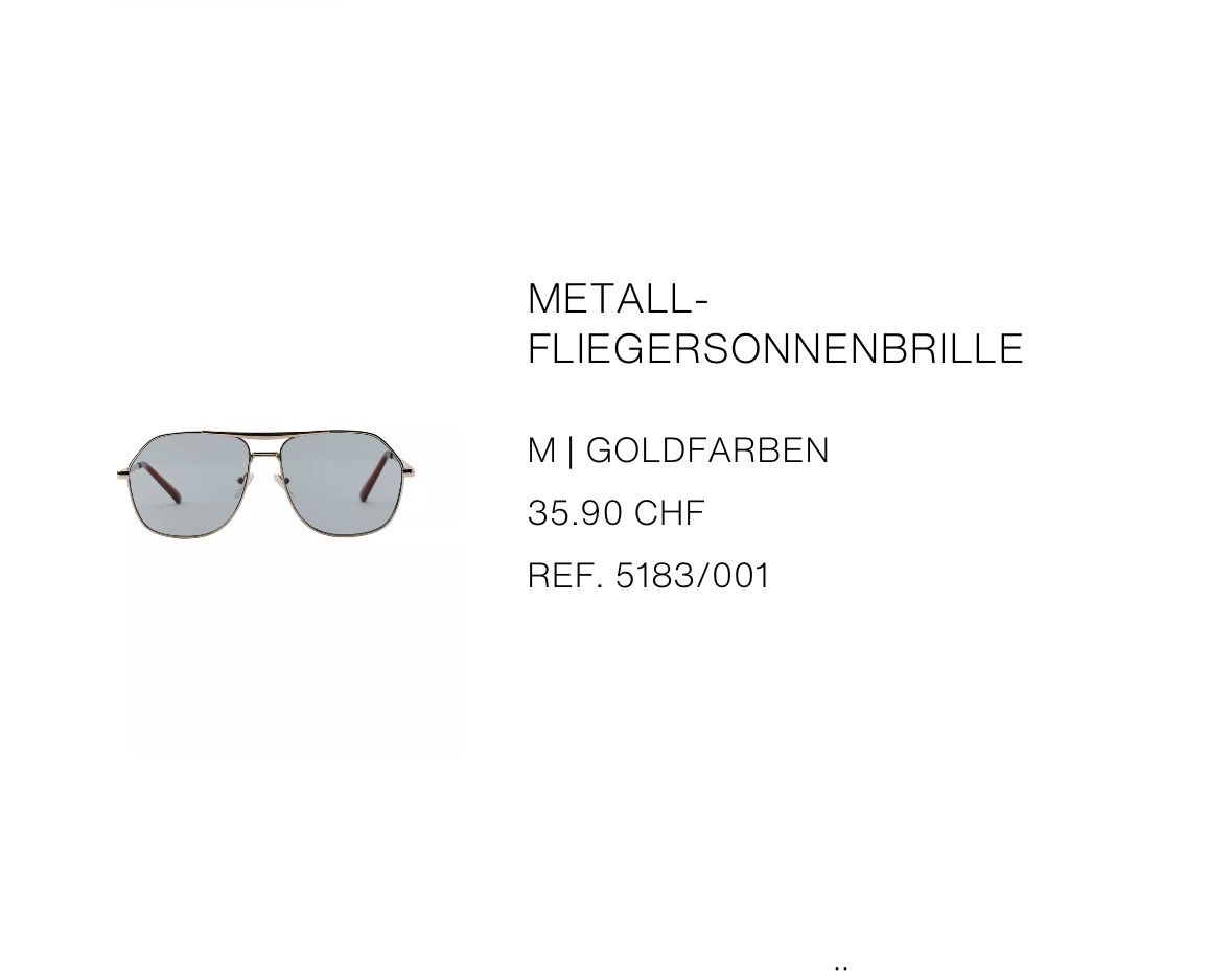Zara Brillen & Gläser: Zara Sonnenbrille – Gebraucht aus St. Gallen von heartbug 1