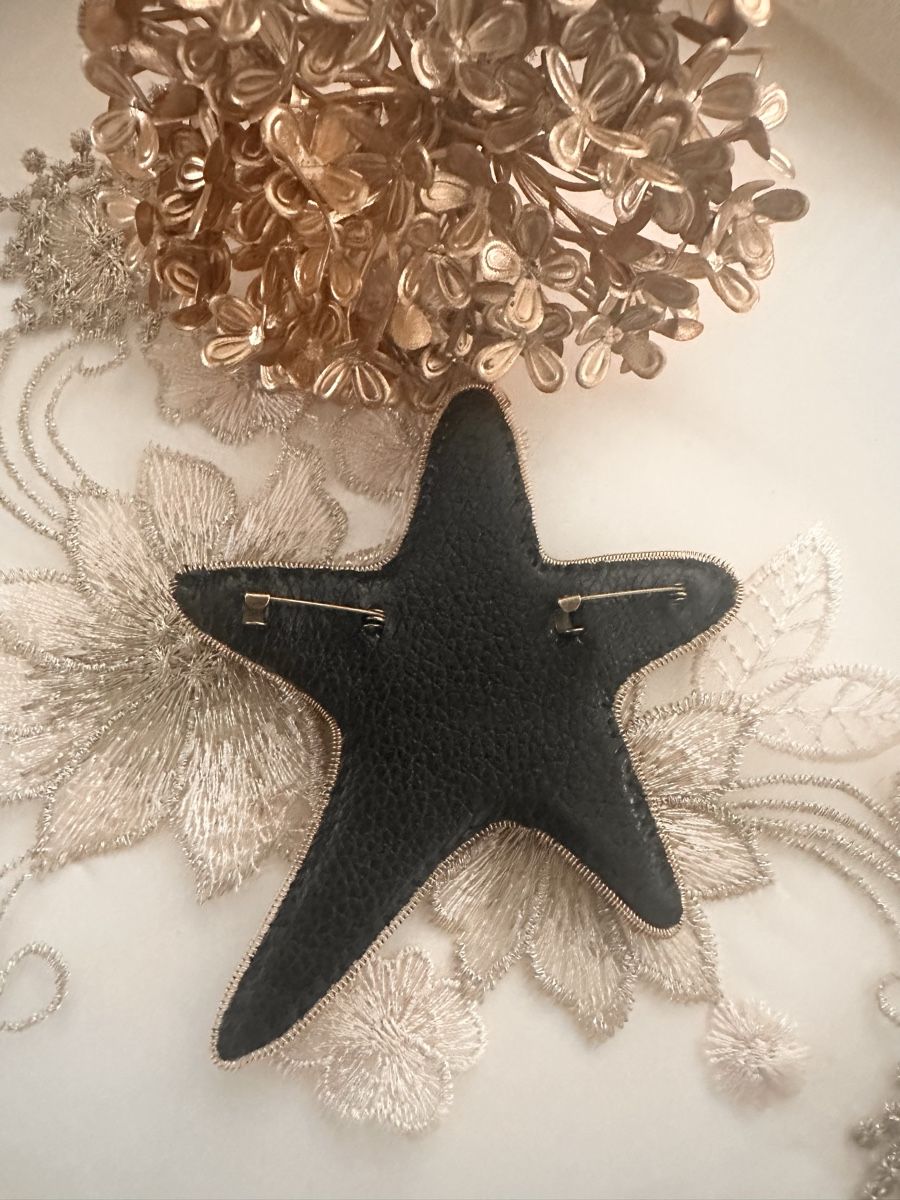 Spille & Fermagli: Elegant Star Brooch, Handcrafted, Beaded Accessory – Nuovo (secondo la descrizione) da Oftringen venduto da Eylem79 7