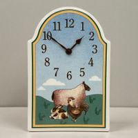 Villeroy & Boch Horloge mural "A la ferme les animaux"