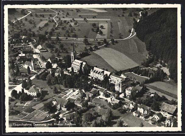 Cartoline postali: Dussnang, Teilansicht mit Kneipp-Kurhaus – Usato da Berlin venduto da bartko-reher