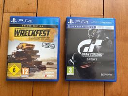 WRECKFEST und GRAN TURISMO SPORT - PS4