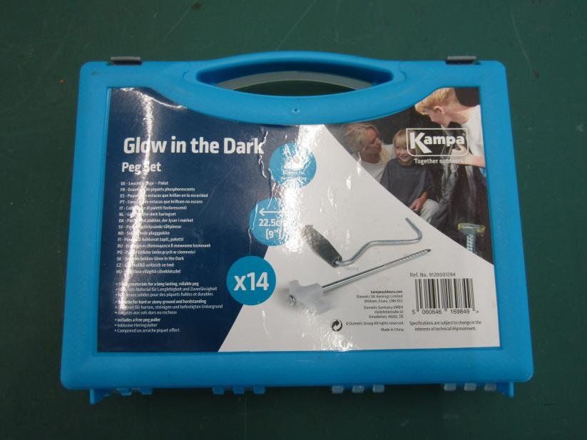 Giochi: Stahlhering, Kampa Peg Set Glow in the Dark x14 – Usato da Weisslingen venduto da TechnoFant