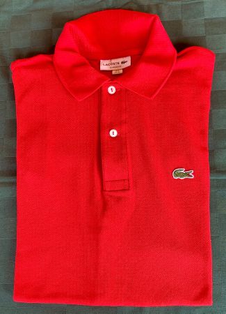 POLO LACOSTE, ROSSA. NUOVA. Fr 6 . US XL