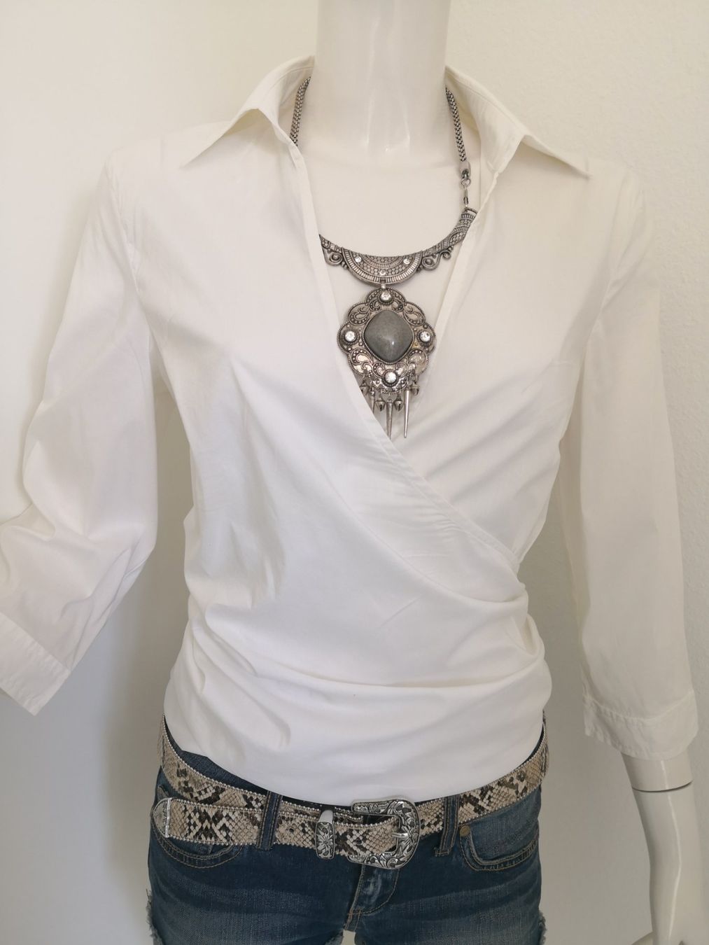 Mango Camicette: 🤩MANGO SUIT WICKEL-BLUSE WEISS – Nuovo (secondo la descrizione) da Olten venduto da Naja-Twins-Twins 5