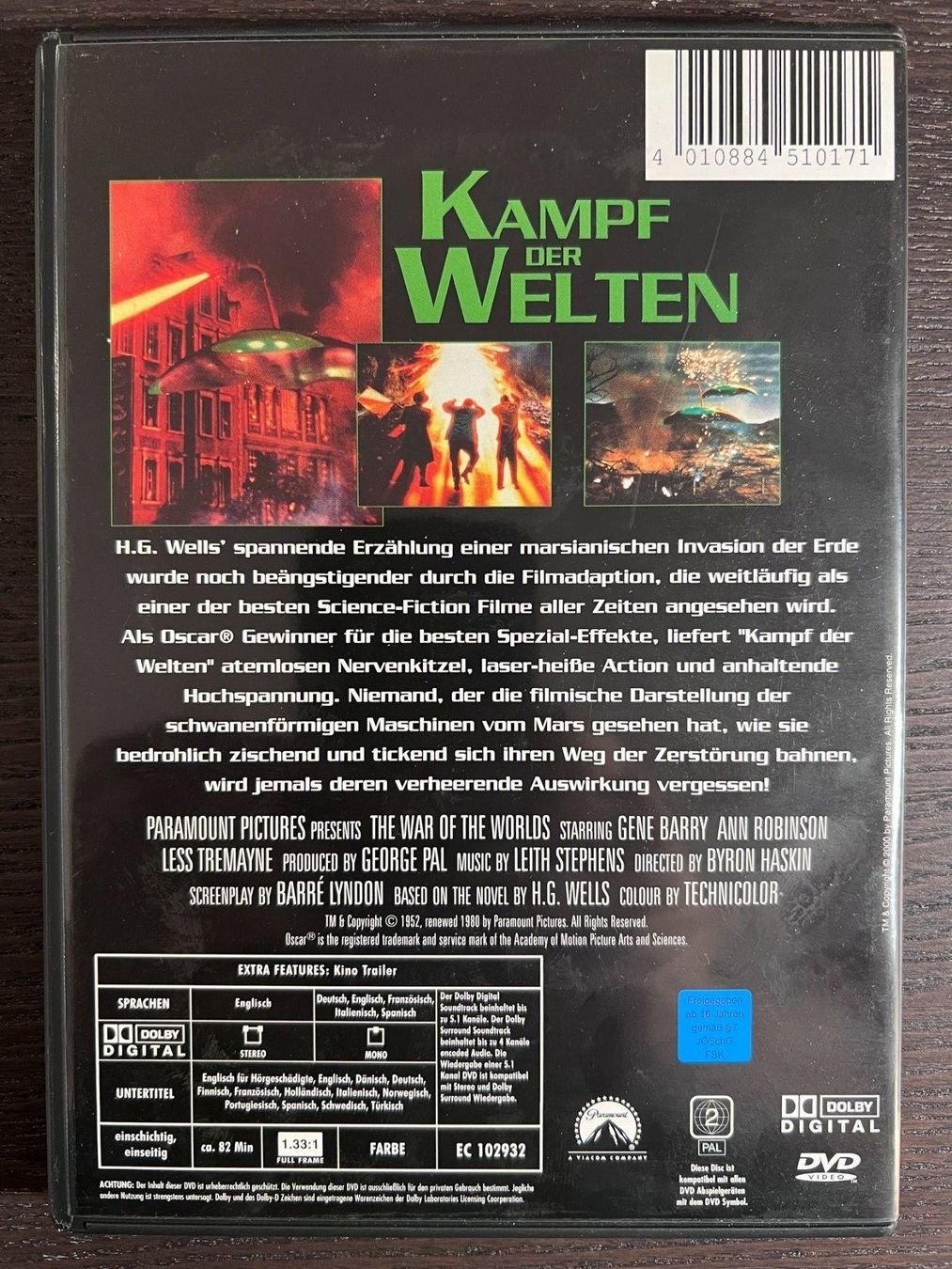 Tutti i DVDs: Kampf der Welten – Usato da Zürich venduto da FilmFreunde 1