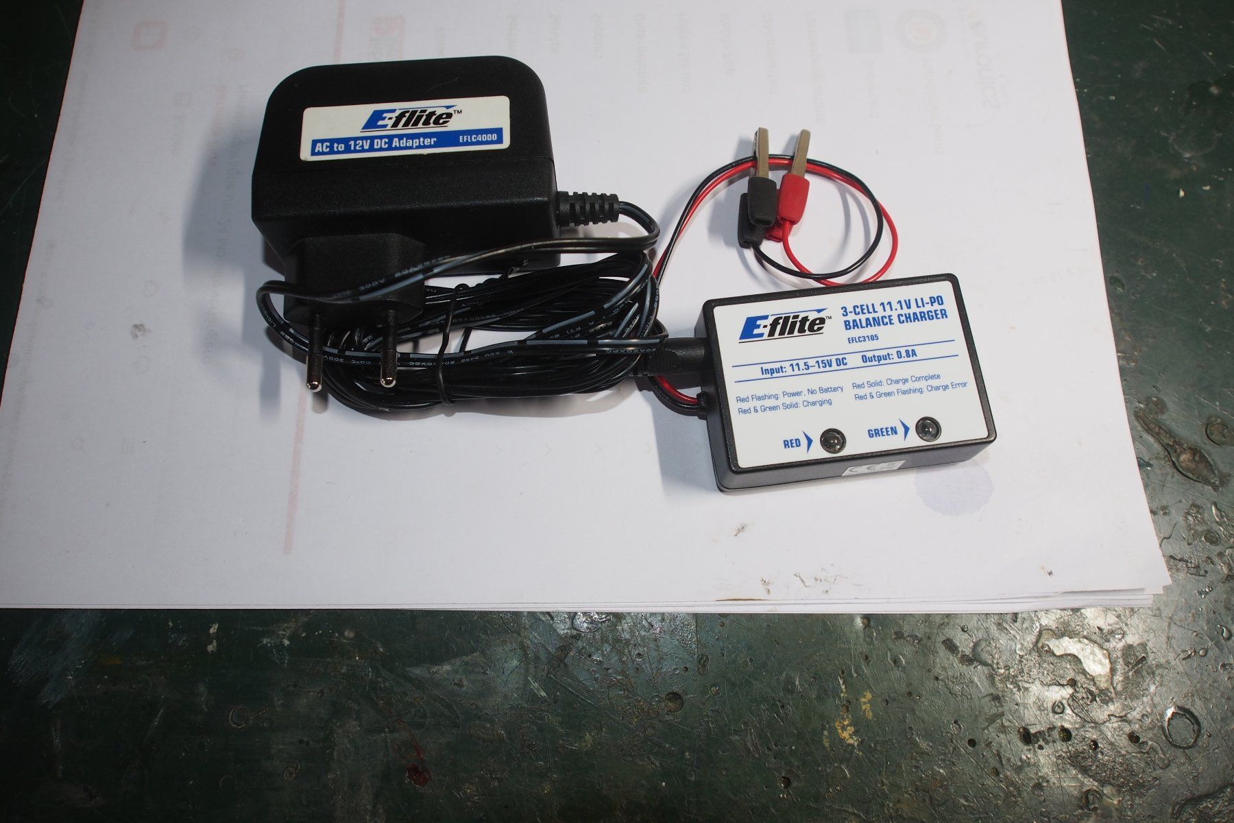 E-Flite Batterie, Caricabatterie & Alimentatori: E-flite Ladegerät – Usato da Burgdorf venduto da BlackForest14