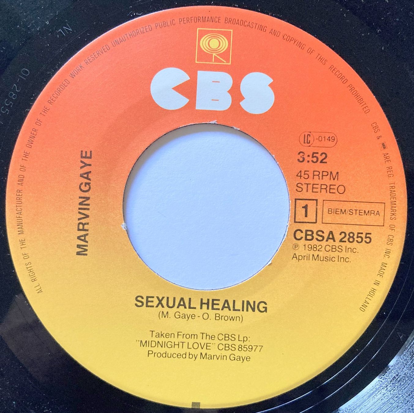 Dischi in vinile: MARVIN GAYE - SEXUAL HEALING – Usato da Bottens venduto da hotter-than-hell 2