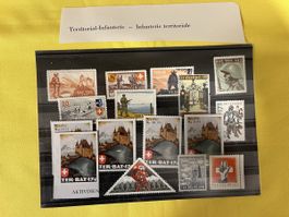 Schweizer Militär Vignetten Sammlung Aktivdienst 1939-45