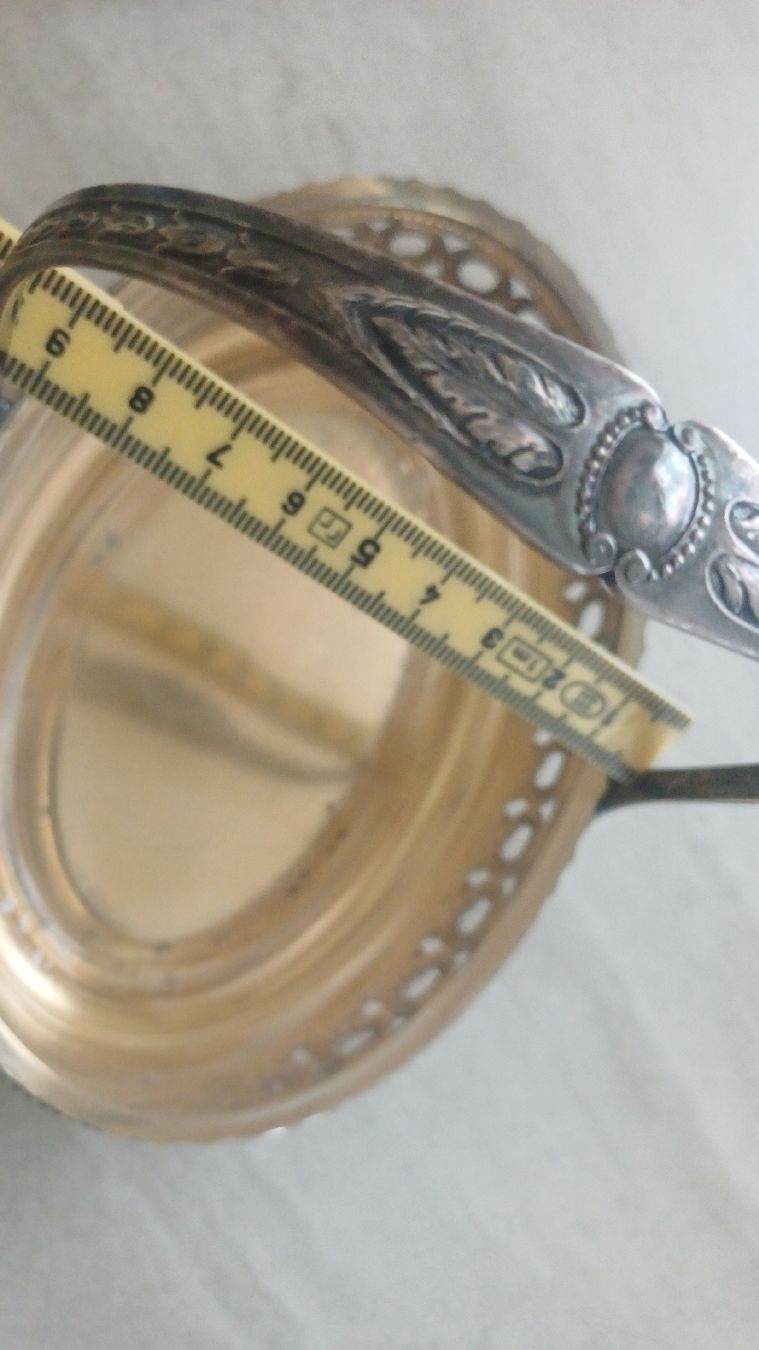 Coupes: Silber Schale mit Glaseinsatz  – D'occasion à Flawil par Naphtali 6