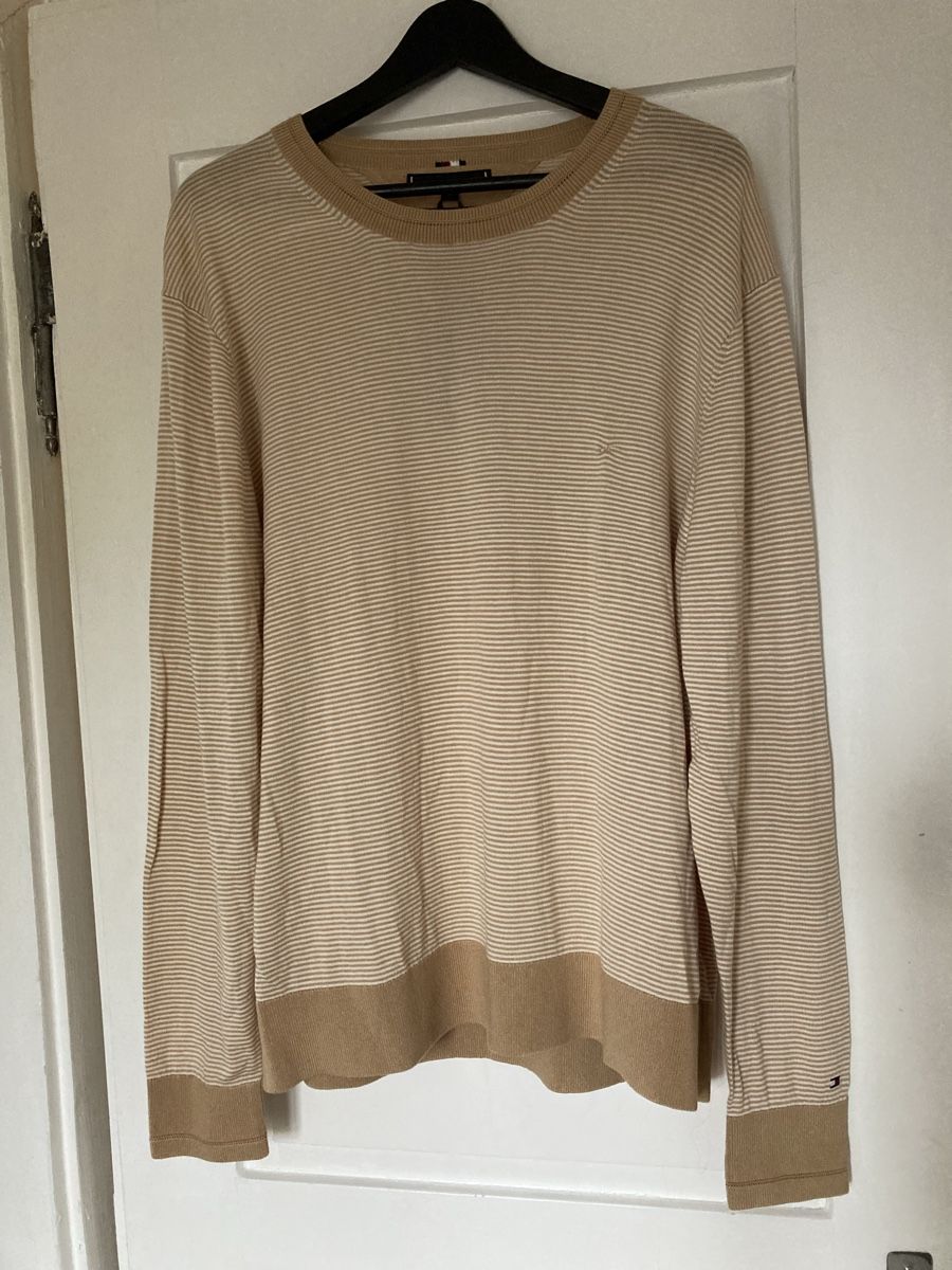Tommy Hilfiger Maglioni & Felpe: Tommy Hilfiger Pullover, Gr. XL, Beige/Weiss – Usato da Bäretswil venduto da Ki-Ja-S