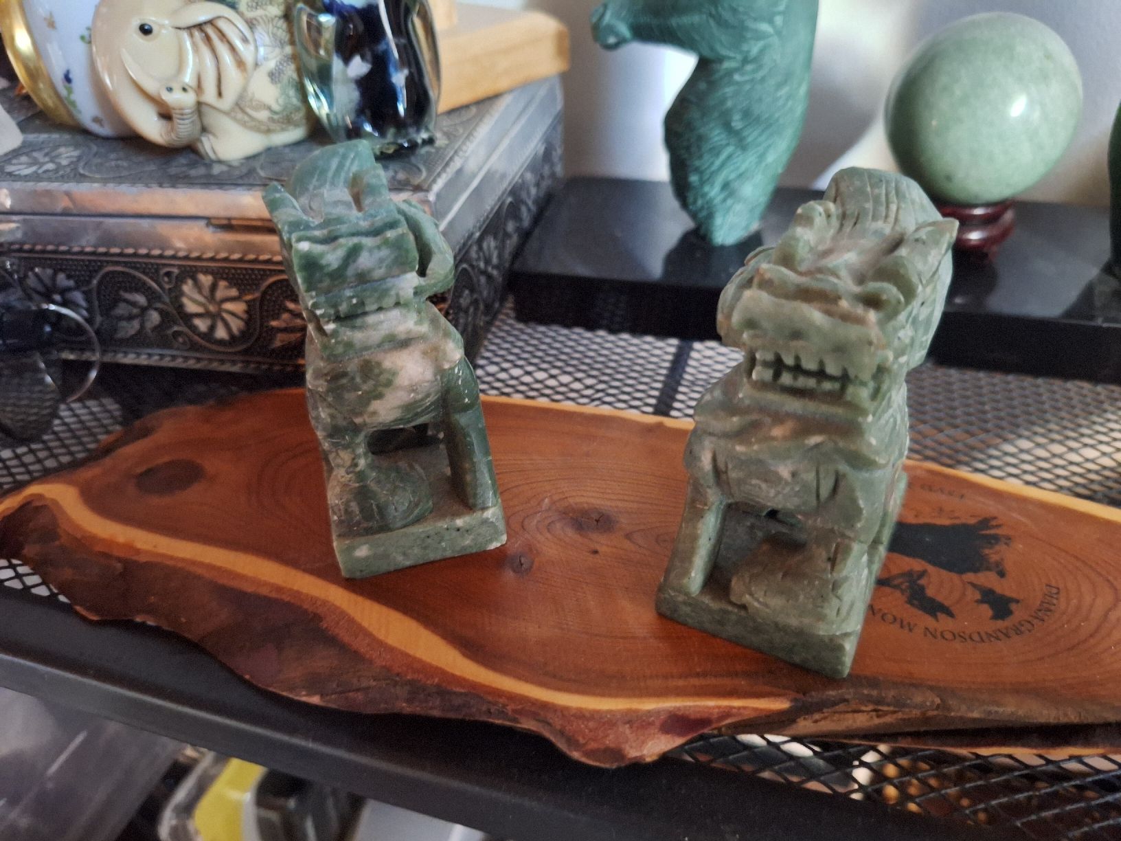 Tutte le decorazioni: Statues de lions gardiens en jade – Usato da Tannay venduto da v1n1p00h 1