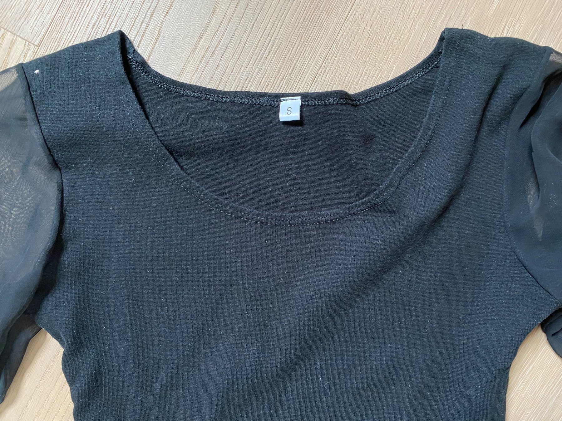 Tops: Schwarzes elegantes Langarm-Shirt Grösse S – Gebraucht aus Winkel von Flyhy2020 3
