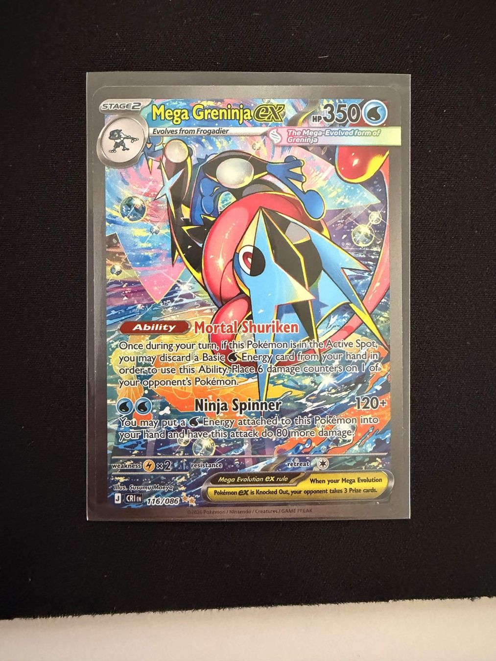 Pokémon Carte collezionabili: Mega Greninja ex 116/086 Chaos Rising – Nuovo (secondo la descrizione) da Lausanne venduto da mal_2nl5
