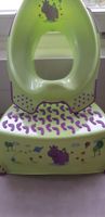 Kinder-WC-Ring und Tritt/Hocker grün