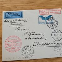 Luftpost Davos Platz 1935 St.Moritz Zürich