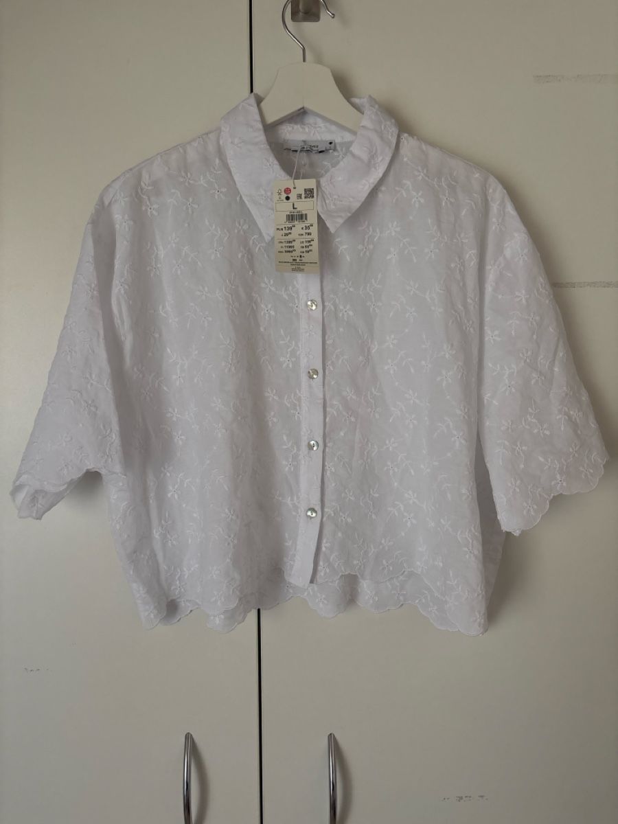 Pieces Blusen: Pieces - Bluse - 100% Baumwolle – Neu und originalverpackt aus Hilterfingen von lavendu