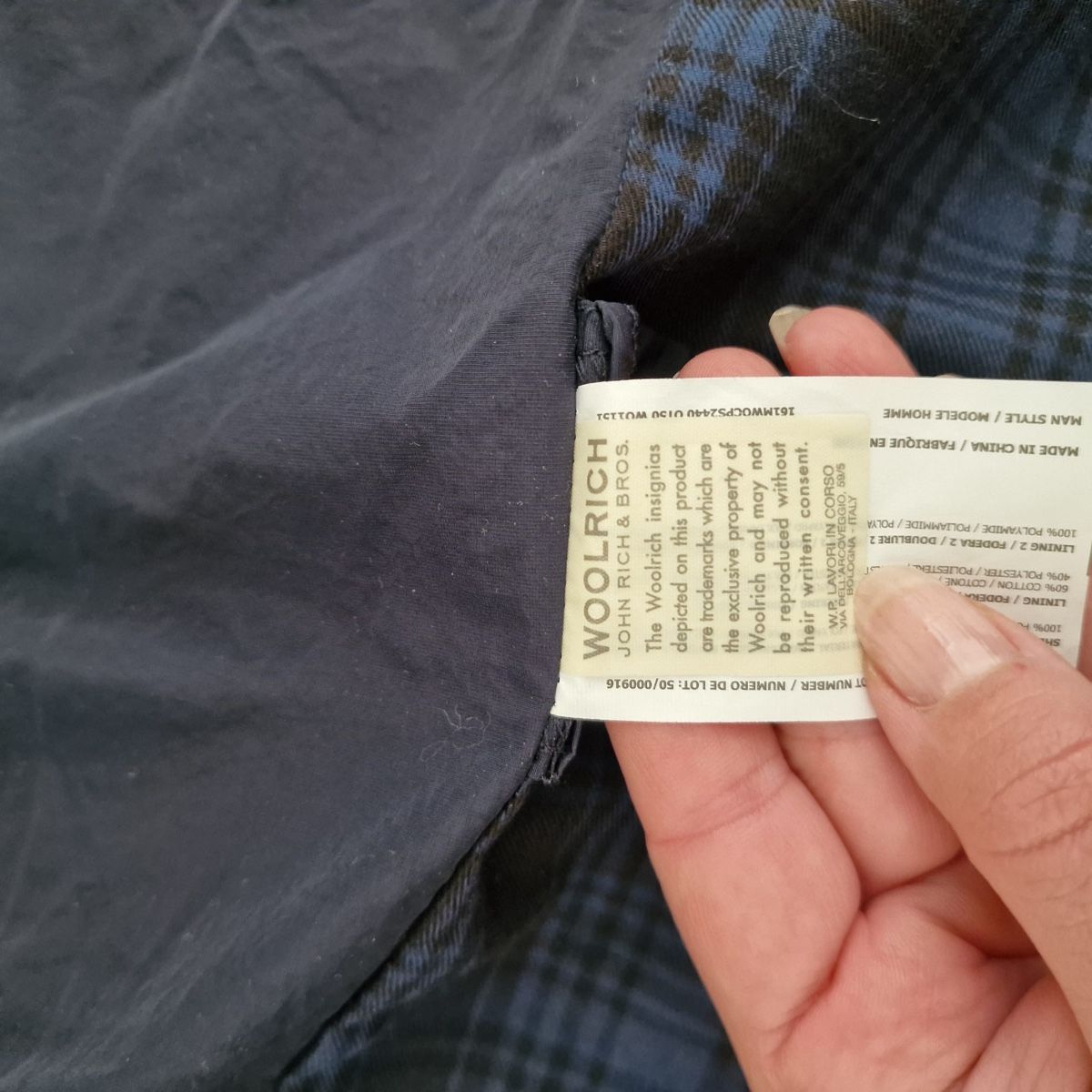 Woolrich Mäntel: Woolrich Übergangsjacke Herren Gr. M, Navyblau – Gebraucht aus St. Gallen von mania03 3