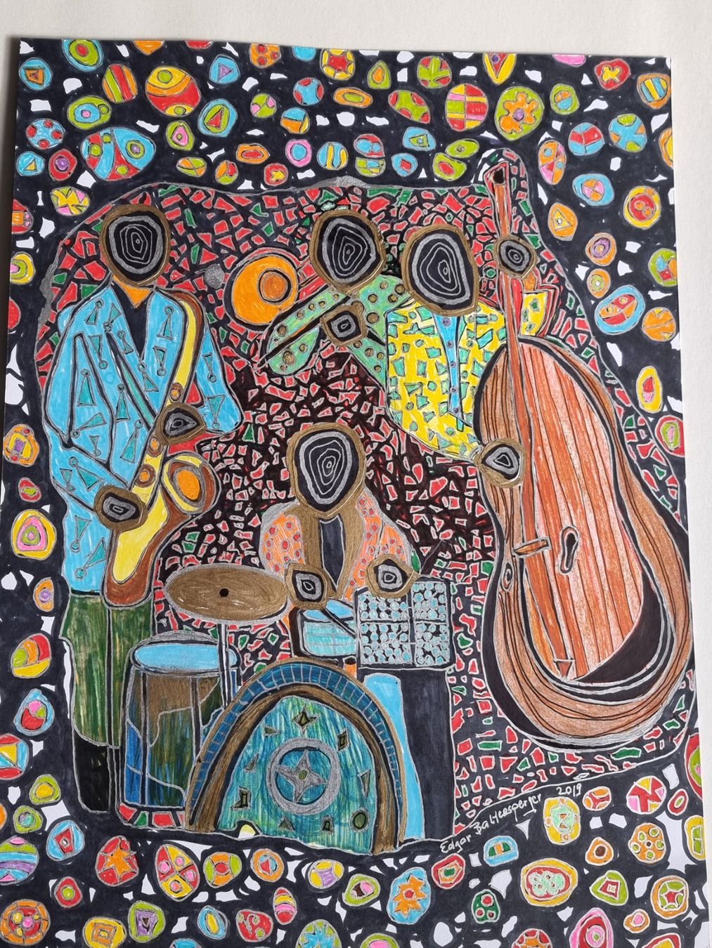 Tableaux: EDGAR BALTENSPERGER  ORIGINAL AUF FESTEM PAPIER MISCHTECHNIK – D'occasion à Gersau par grafik-kunst