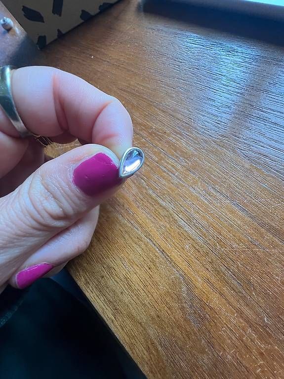 Esprit Orecchini pendenti & Orecchini a lobo: Esprit Ohrringe Silber mit hellrosa Stein – Usato da Zürich venduto da Iliana22 3