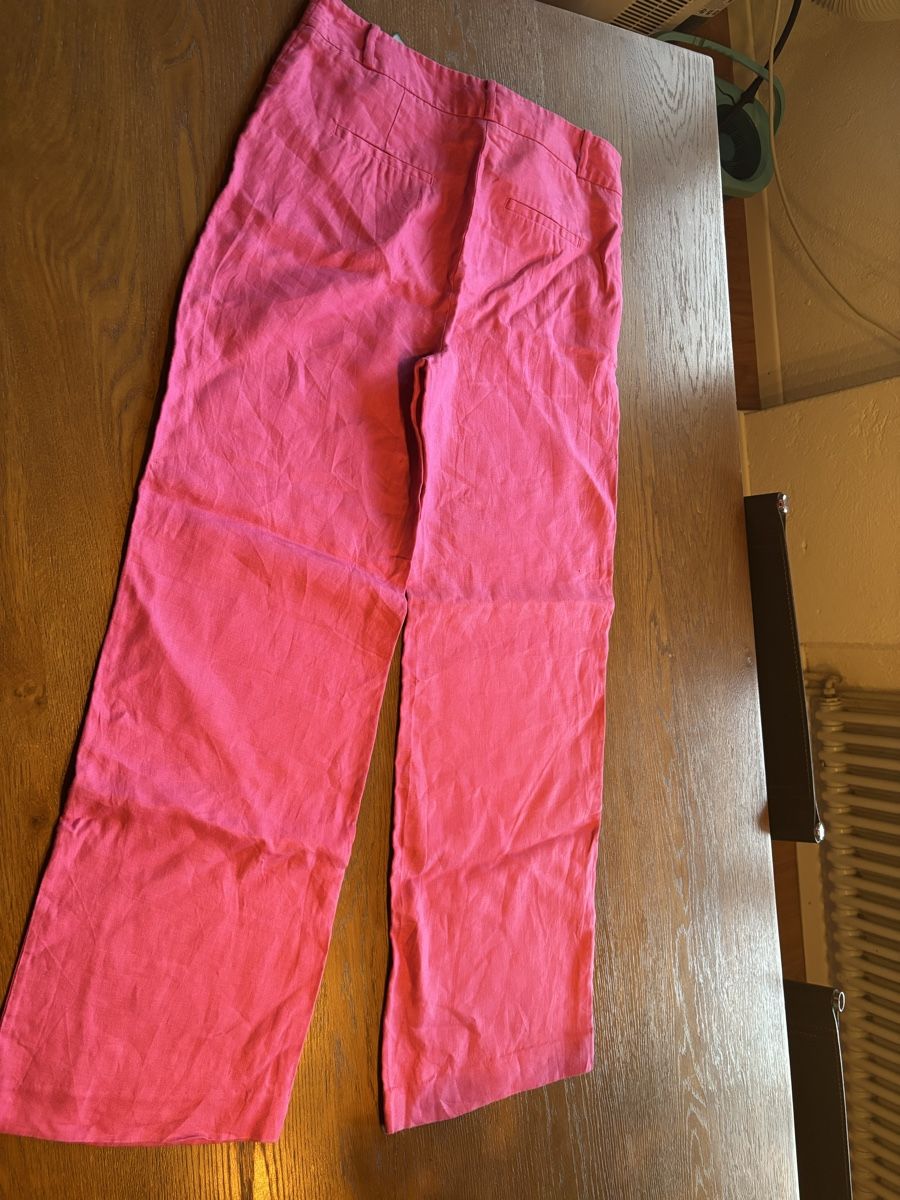 C&A Hosen: C&A Hose 100% Leinen pink Grösse 38 – Gebraucht aus Eggenwil von fur_5p96 1