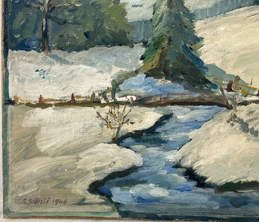 Gemälde: F.STÄHLI OELGEMÄLDE SIGNIERT GRÖSSE 39X35CM – Gebraucht aus Gersau von grafik-kunst 5