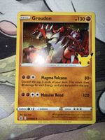 Pokémon Karte Groudon 017/025 Celebrations Set Zustand neu
