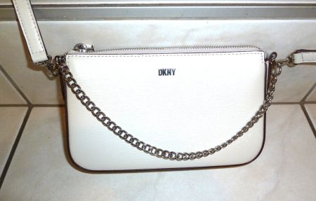 DKNY LEDERTASCHE WEISS NEU