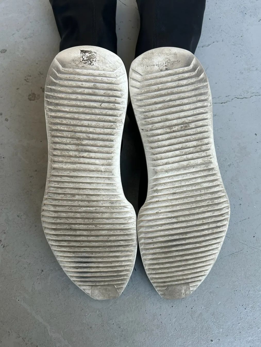 Scarpe da uomo: Rick Owens Oblique Runner Stretch Sock Sneaker/Boots – Usato da Basel venduto da kristaln 3