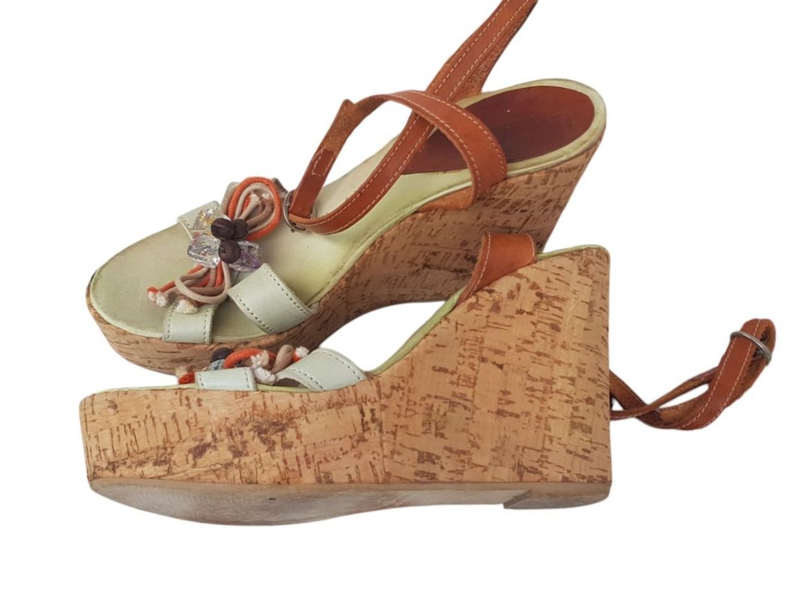 Scarpe da donna: Vintage Sandalen Korksohle – Usato da Mörschwil venduto da wunderkiste44 6